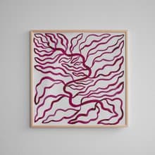 Linnéa Andersson - 瑞典藝術家設計海報 PINK AQUARELLE POSTER