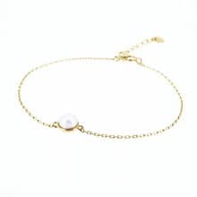 半圓托正圓珍珠925純銀手鍊 (銀/玫瑰金/18K金) | 珍珠系列