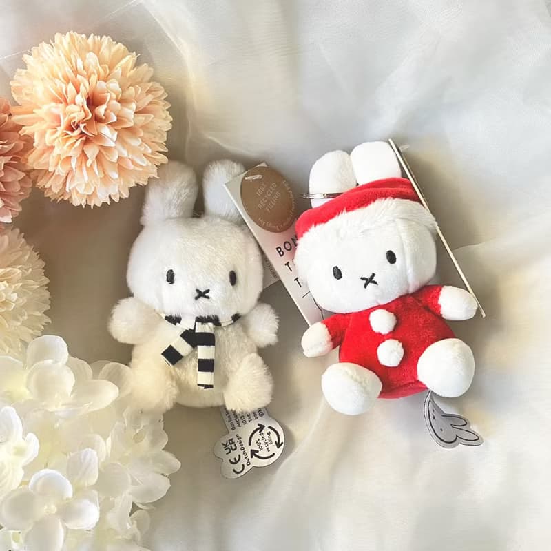 BON TON TOYS Miffy米菲兔鑰匙圈-圍巾兔 10cm