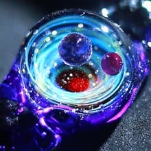 【原創宇宙琉璃手鍊】日本銀河玻璃手鍊聖誕星空送禮生日飾品禮物