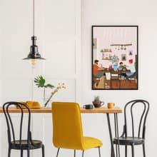 陪你長大 - 家庭插畫風客廳掛畫/父親節禮物/兒童溫馨遊戲房佈置