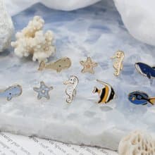海馬 海星 藍鯨 海洋生物 手鍊 手工飾品 生日禮物 紙盒包裝