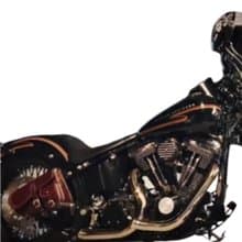 Harley-Davidson Motorcycle Saddle Bag for Softail all Models Genuine Leather