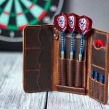 Personalized Leather Darts Case, Dart Player Gift