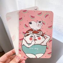 豬鼻女與貓 明信片