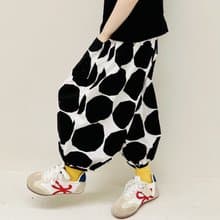 黑白圈圈純棉燈籠褲 / 褲子 童裝