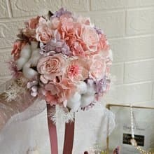 每個角度都美 新娘婚禮捧花 永生花 結婚 登記捧花 分束捧花 花束