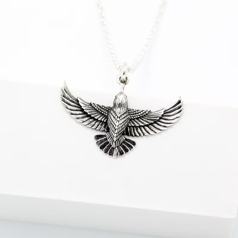 【Angel & Me】老鷹 展翅 翱翔 飛鳥 s925 純銀項鍊 生日禮物
