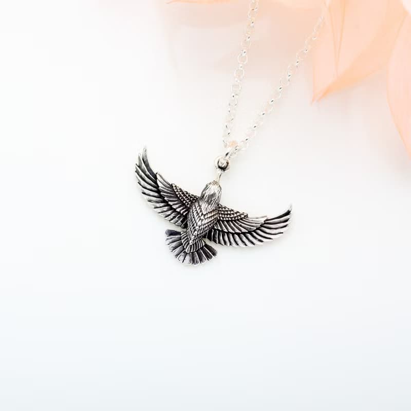 【Angel & Me】老鷹 展翅 翱翔 飛鳥 s925 純銀項鍊 生日禮物