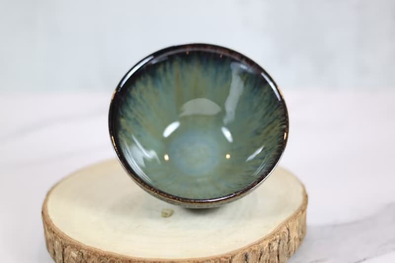 【送禮好物】森林 天目釉茶杯 茶碗 鶯歌陶藝名家葉敏祥作品