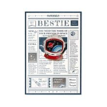 太空人－琺瑯徽章卡－附信封 開學季 萬用字 生日卡片