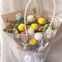 清新、活潑、可愛—乒乓菊鮮花束(限雙北快遞