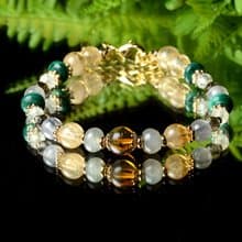 【神山晶礦】 秘魯日落雨林/緬甸琥珀/孔雀石/黃水晶/翡翠/茶晶/