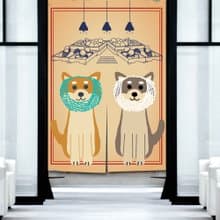 柴犬 門簾 水果網套