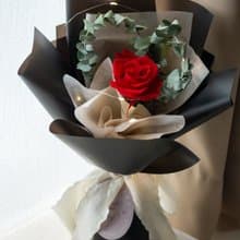 永恆之愛 – 永生玫瑰愛心小花束 | 永生花禮 (附贈燈串及提袋)