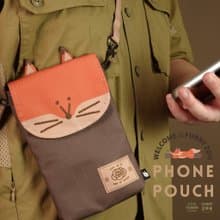 造型隨身包 旅行小包 手機包 - 玫瑰狐狸