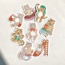 家虎的日常系列 | 防水大貼紙 | 8款