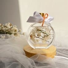 皎潔月色; 乾燥花 浮游花 畢業禮物 生日禮物 送禮 小夜燈