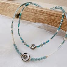 富士の花 || 復古串珠項鍊 頸鏈 鎖骨鏈