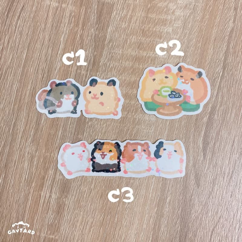 閃亮防水大貼紙