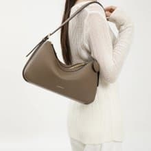 Moonshaft 月軸 Double Zip 荔枝紋小牛皮袋 32 真皮 手提包 斜揹