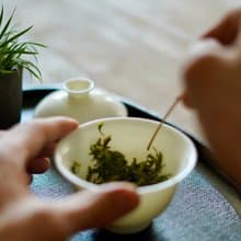 言己瓜白系列110ml蓋碗 二才蓋碗 不燙手蓋碗 原礦釉