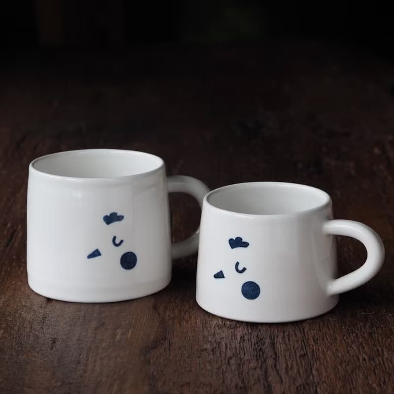 【團圓對杯】 公雞母雞 山形杯 / 迷你山形杯 / 入厝、新婚禮物