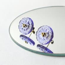 アジサイピアス/イヤリング(ブルー)