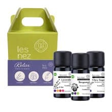 【Les nez 香鼻子】Relax 舒壓好眠 精油禮盒(贈櫸木香氛柱)