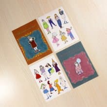 【大米創意 X Luckylulu獨家聯名款】 明信片貼紙組聯名款