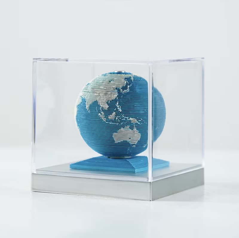 2024 3D 立體紙雕地球日曆【英文國際通用版】環保綠 - 順豐空運