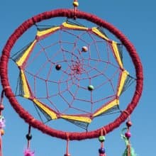 民族風 手工編織棉麻南美捕夢網吊飾dream Cather-Mandala曼陀羅