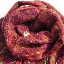 喀什米爾Cashmere/水煮羊毛披肩/針織圍巾/刺繡圍巾/羊絨披巾-花
