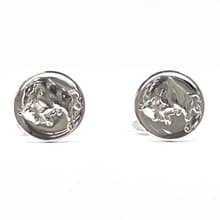 【日本直送 中古美品】ジョージジェンセン Georg Jensen カフス カフリンクス 牛モチーフ デザインナンバー 70 シルバー925