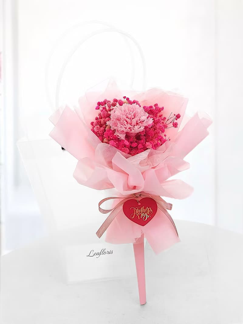 母親節康乃馨永生花花束