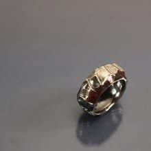 質感系列-不規則岩石925銀戒