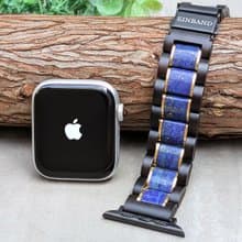 【木製バンド】EINBAND AppleWatch 天然木バンド 20mm ラピスラズリ×サンダルウッド