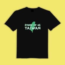 STAND UP AS TAIWAN 青鳥 文創 衣服 T恤 黑T 童裝 純棉 吸濕排汗
