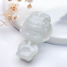 【天上聖母】冰糯種翡翠Q版媽祖吊飾 | 天然緬甸翡翠A貨 | 送禮