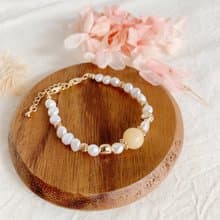 | 精油珠珍珠手鍊 | 飾品 x 手鍊手環 x 14K金 - 好做作