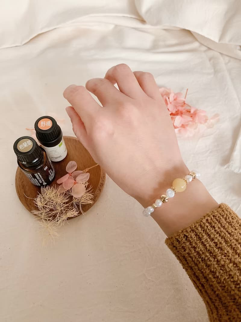 | 精油珠珍珠手鍊 | 飾品 x 手鍊手環 x 14K金 - 好做作