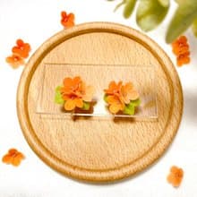 金木犀、桂花耳環 | 黏土耳環