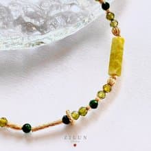 【五月】誕生石手鍊 • 福爾摩沙抹茶山 成品&材料包 • 可碰水