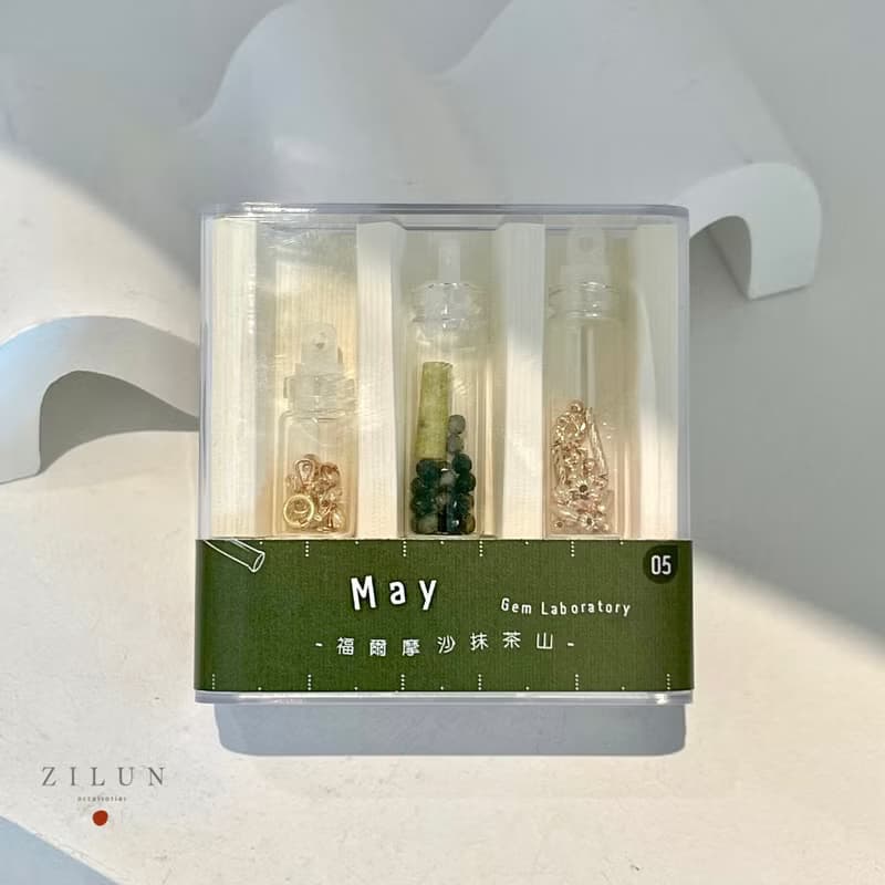 【五月】誕生石手鍊 • 福爾摩沙抹茶山 成品&材料包 • 可碰水