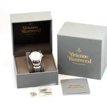 Vivienne Westwood ユニセックス 女性 腕時計 2トーン 34mm コンビカラー VV099RSSL 箱,ベルトパーツ付 手錶