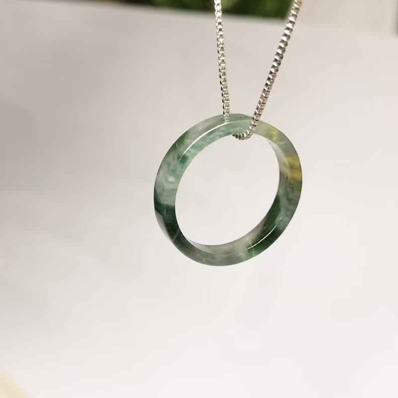冰飄花翡翠角戒 | 國際14圍 | 天然A貨翡翠 | 送禮