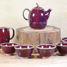 【送禮好物】玫瑰 鈞瓷釉茶具組 陶藝名家葉敏祥作品