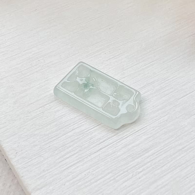 【願‧平安】冰種翡翠平安牌 | 天然A貨翡翠 | 送禮