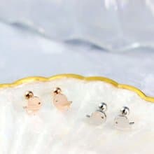胖胖魚耳環  醫療鋼