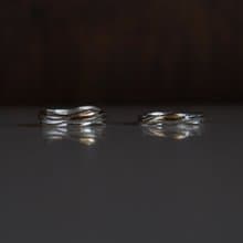 光上稜線 Keum Boo 純銀金箔戒指